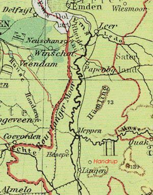 Karte Emsland